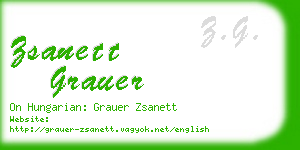 zsanett grauer business card